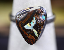Boulder Opal Ring Silber 925