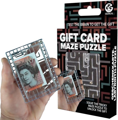 Geschenkkarte labyrinth puzzle - geschenkkarte,