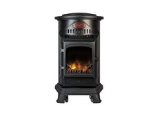 Gaskamin - Matt SchwarzProvence mobiler Gaskamin - Matt Schwarz