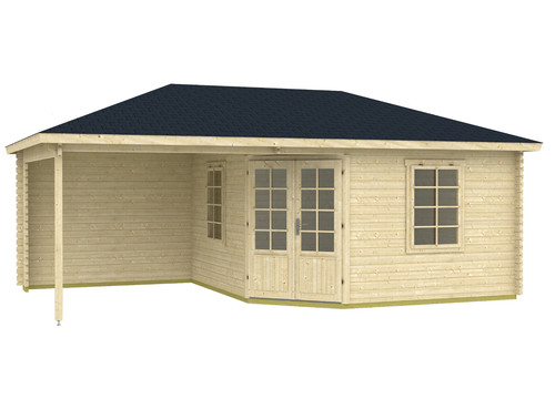 Eck gartenhaus sicilia 40 - 5-eck,
