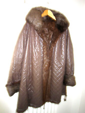 Stepp-Parker mit Pelz, Pelzinnenfutter, Wendejacke, Fell, Pelzmantel, Pelzjacke