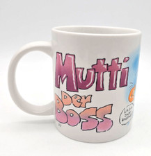 Mutti Der Boss Tasse Depesche lustig Muttertag Comic Kaffeetasse