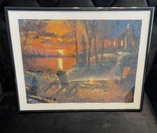 handgefertigtes 3D Diamond Painting Bild gerahmt 30x40