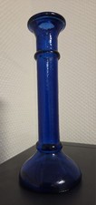 Kerzenständer Aus Kobaltblauem Glas. Kerzenhalter Aus Glas