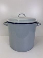 Vintage Alter Wecktopf Emaille