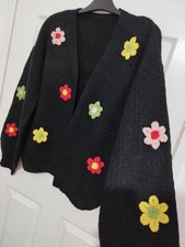 Blumen Strickjacke 16/18