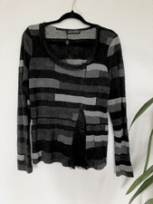 NEU Hindahl & Skudelny Bluse Gr. M 38 Shirt Pullover grau 