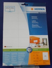 Etiketten Premium A4, weiß