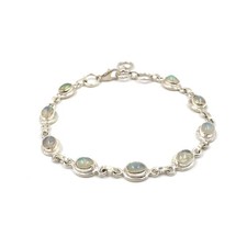22cm armband 925 silber opal - 22cm,