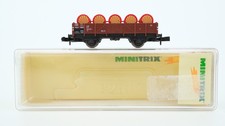 Minitrix N 18070 Niederbordwagen Omm 32 mit Ladung Shell DB