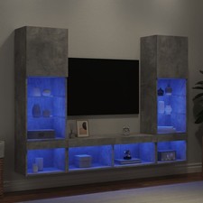 Wohnwand mit LED-Beleuchtung