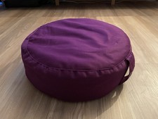 YOGA Sitzkissen Meditationskissen Rund Lila waschbar wie Neu Kissen Entspannung