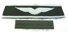 4x BUNDESWEHR HEERESFLIEGER SCHWINGE silber/schwarz  AUFNÄHER Uniform PATCH 