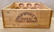 Weinkiste 12er Kiste Bordeaux Pessac Leognan "Château Haut Brion 1er Cur 1980"