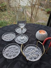 Vintage 5 Glasuntersetzer Im