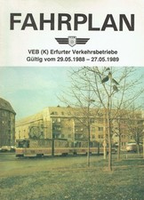 VEB Erfurter Verkehrsbetriebe (Hrsg.): Fahrplan VEB Erfurter Verkehrsbetriebe. G