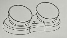 els pet , Doppelnapf für Haustiere, Katzennapf, Hundenapf, 2in1, Fressnapf