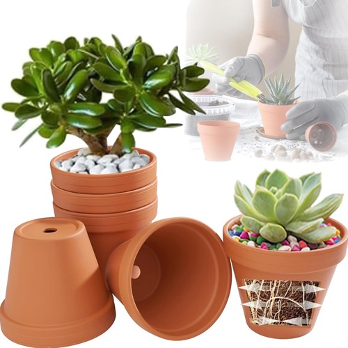 Terrakotta topf 12cm 6er - terrakotta,
