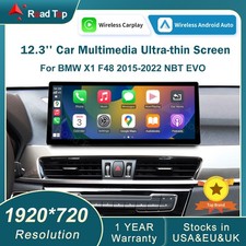 12,3" Touchscreen für BMW X1 F48 2015-2022 Ultradünnes Wireless CarPlay Stereo