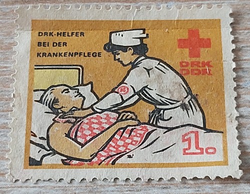 Alte beitragsmarke drk ddr - beitragsmarke,
