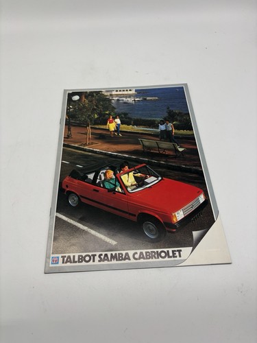 Talbot samba cabriolet - talbot,