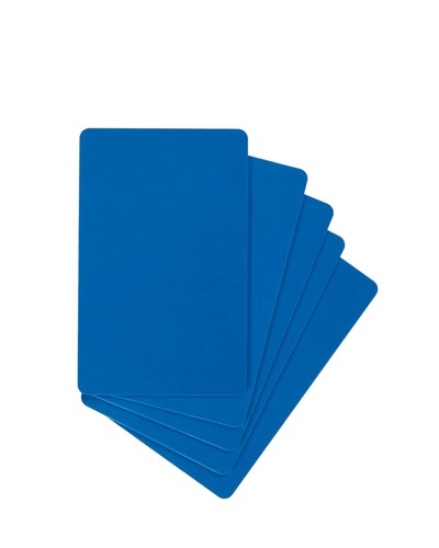Plastikkarten blau - , /