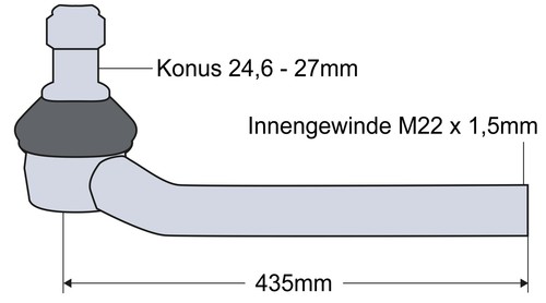 Kugelgelenk kugelkopf links - kugelgelenk,