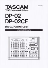 Bedienungsanleitung-Owner’s Manual für Tascam DP-02 CF 