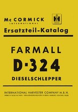 Ersatzteilkatalog D-324 Mc Cormick IHC D-Serie ..