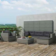 6-tlg. Garten-Lounge-Set mit