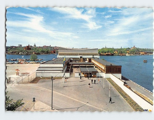 Postcard the wasa dock - postcard, dock-yard