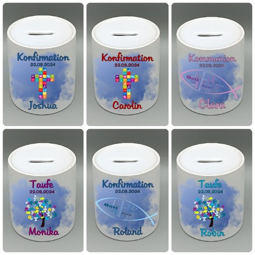 Spardose konfirmation taufe - spardose,