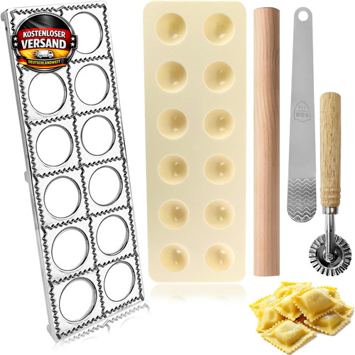 Ravioli set mit loch presse - 12-loch,