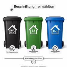 Mülltonnen Aufkleber