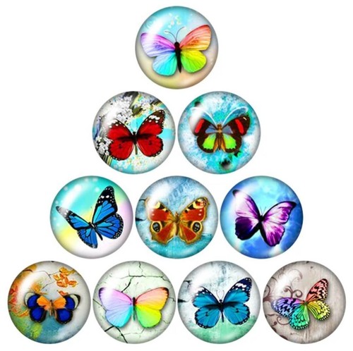 Glas cabochons - 10,