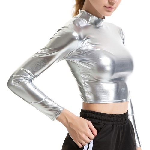 Damen metallic shirt - damen, t-shirt