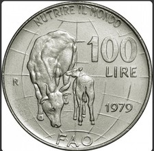 Münze Italien, 100 Lire 1979