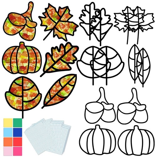 Herbst basteln kinder set - herbst,