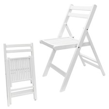 Klappstuhl Holz weiß faltbar