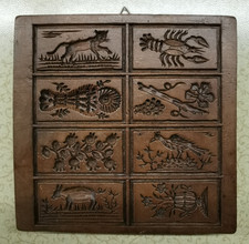 Antikes frühes fein +tief geschnitztes dekoratives Springerle!18 Hdt.