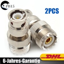 2PCS BNC Stecker auf UHF