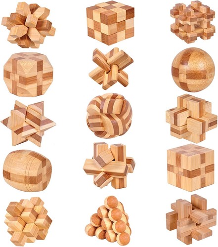 Knobelspiele holz stück - knobelspiele, 15
