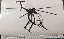 Hughes 500, Heli / Hubschrauber Auto Aufkleber 25x16cm