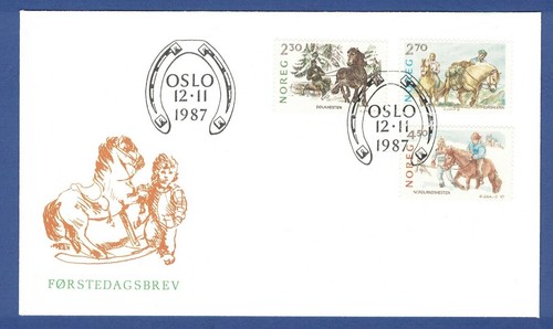Fdc norwegen 1987 norwegische - fdc,