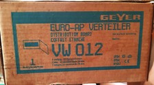 GEYER VW 012 Euro-AP-Kleinverteiler Aufputz 1 reihig, IP54, 12 TE, VDE, CE