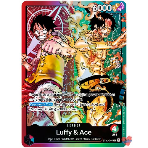 Luffy ace st30 001 - ace, leader