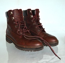 Damen Stiefel Boots Leder Gr. 38 Timberland braun Schafthöhe 17 cm