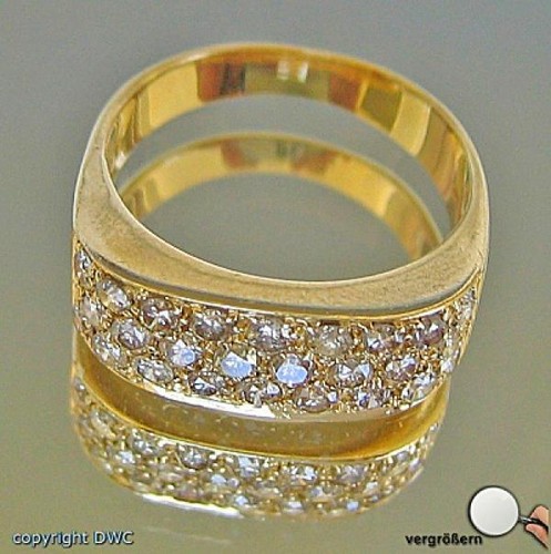 Ring mit brillanten diamant - ring,