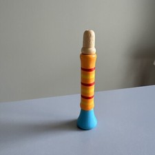 LEGLER 10695 MINI TROMPETE FLÖTE TRÖTE ORANGE GESTREIFT AUS HOLZ AB 18 MONATE