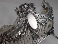 *RAR* Fantastische Obstschale Empire Stil Bockköpfe 800er Silber, Bruckmann&Sö.